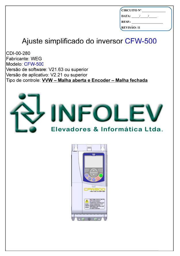 [Ajuste simplificado do inversor CFW500]